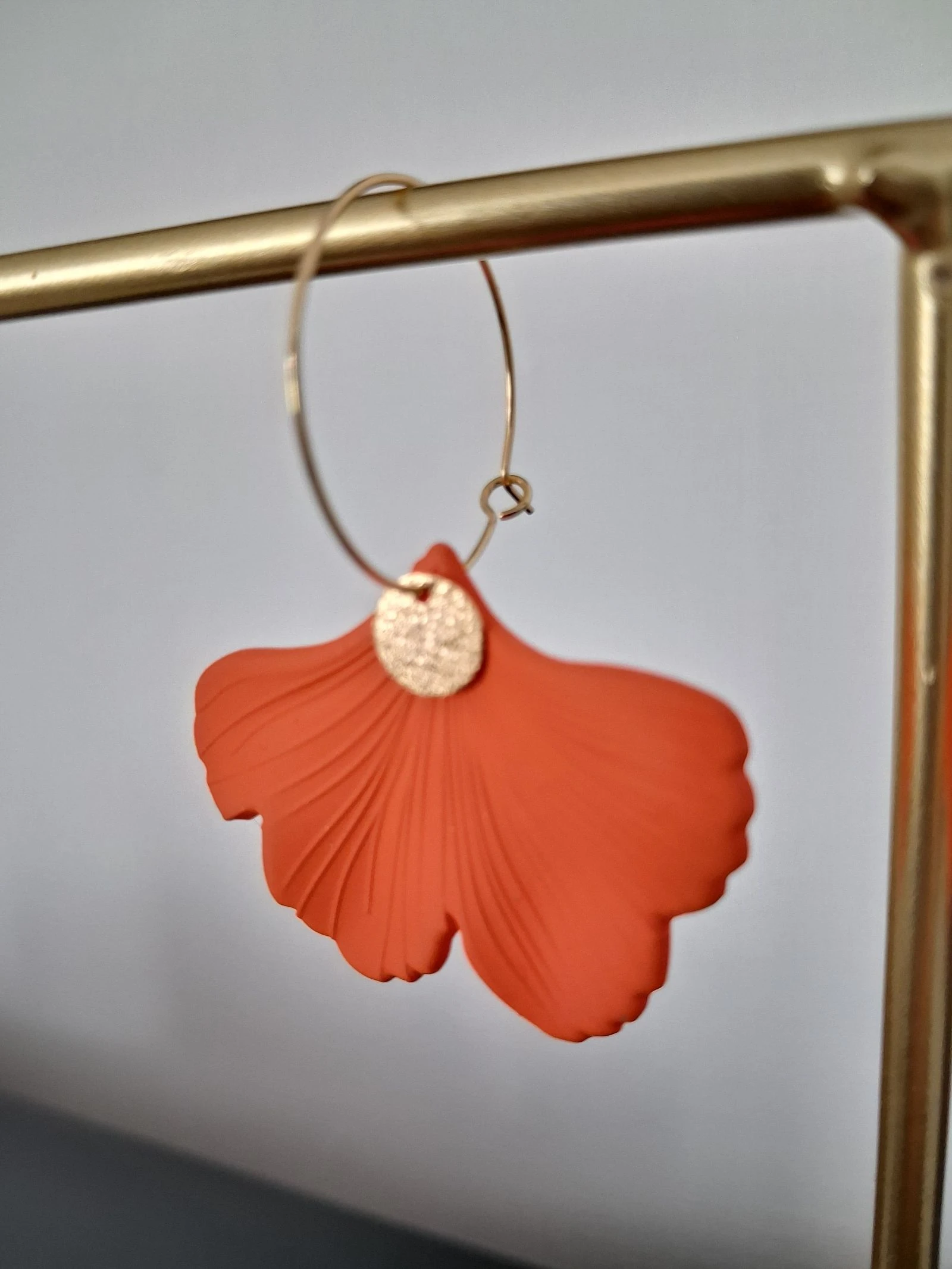 Orange earrings – photo 2